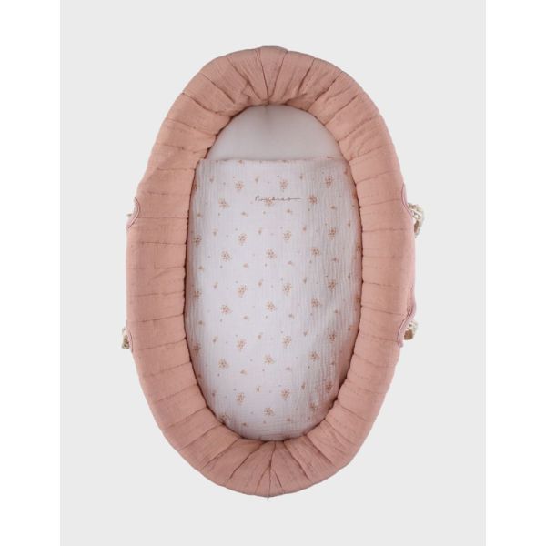 Couffin bébé, mousseline de coton bio