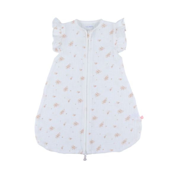 Gigoteuse 50cm , Mousseline de coton bio, 0-3 mois  - Fleurs d'Antan