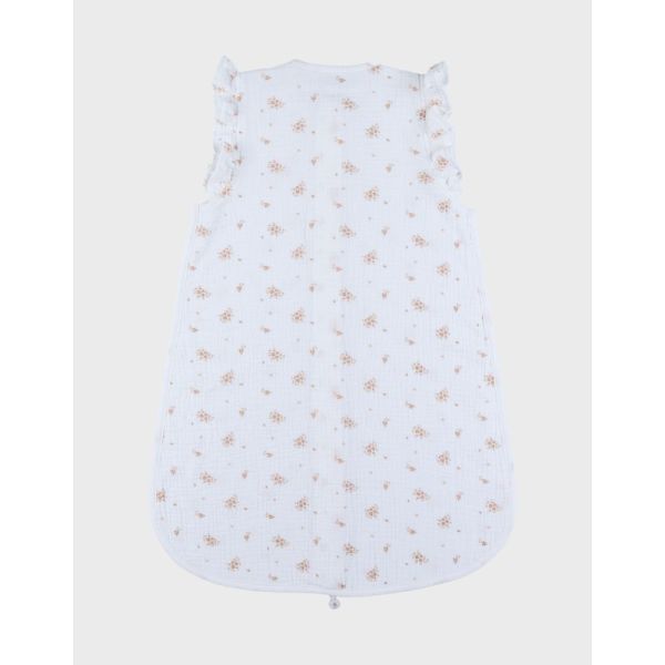 Gigoteuse 70cm, Mousseline de coton bio, 1-6 mois - Fleurs d'Antan