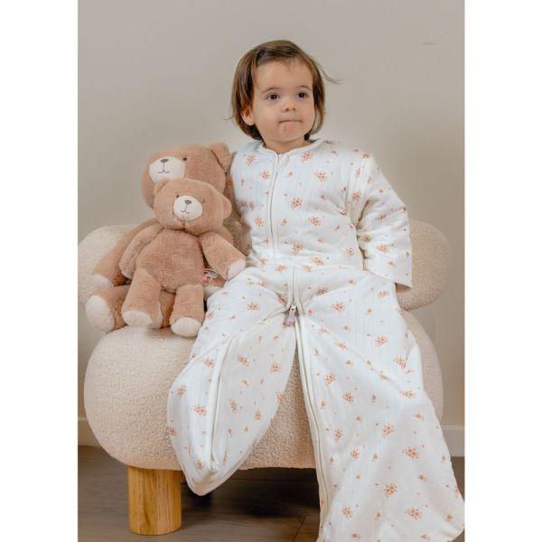 Gigoteuse nomade 100cm, coton bio, 6-24 mois, Fleurs d'Antan