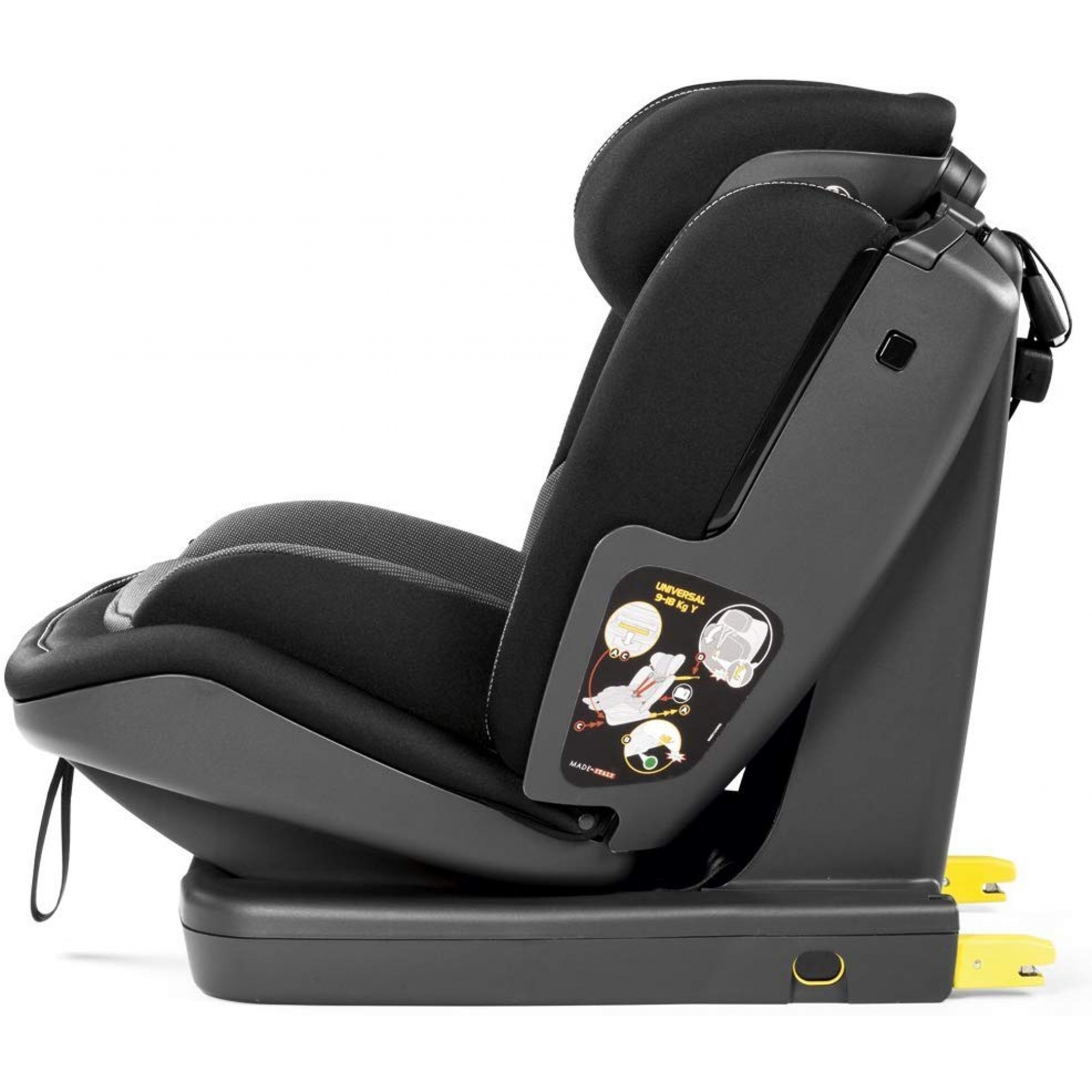 Siège auto Via Groupe 1-2-3 Isofix Licorice - Made in Bébé