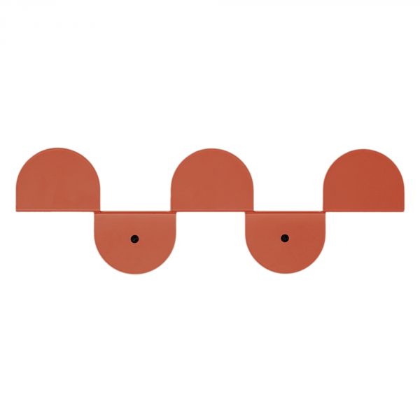 Porte-manteaux mural en acier Vibes Burnt Red
