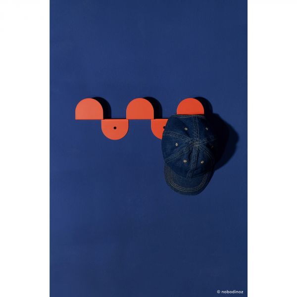 Porte-manteaux mural en acier Vibes Burnt Red