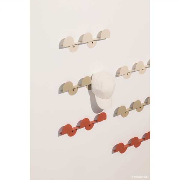 Porte-manteaux mural en acier Vibes Burnt Red