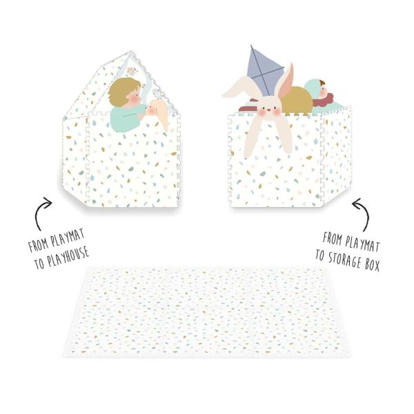 Tapis de jeu réversible  2 en 1 EEVAA Village