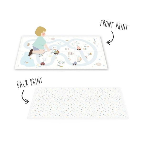 Tapis de jeu réversible  2 en 1 EEVAA Village
