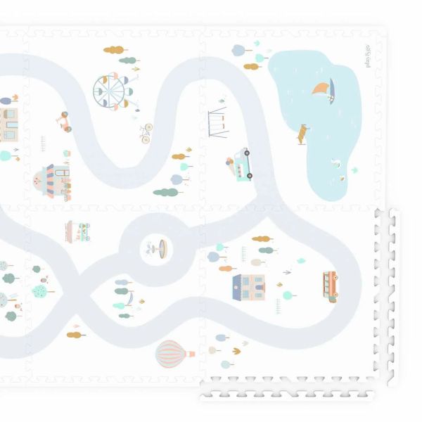 Tapis de jeu réversible  2 en 1 EEVAA Village