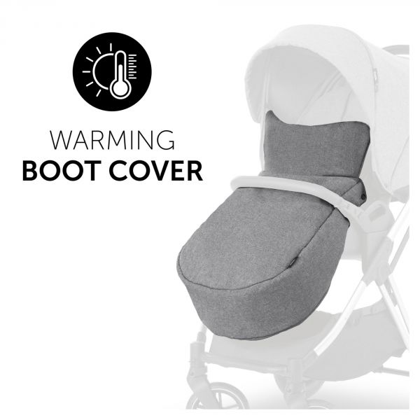 Poussette duo Vision X Set Melange Grey - châssis Silver