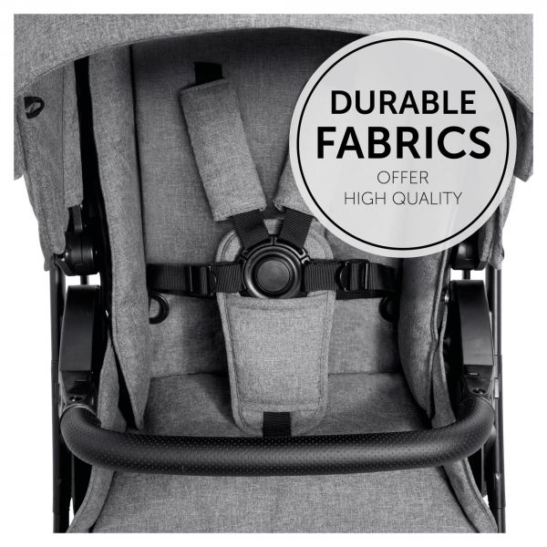 Poussette duo Vision X Set Melange Grey - châssis Silver