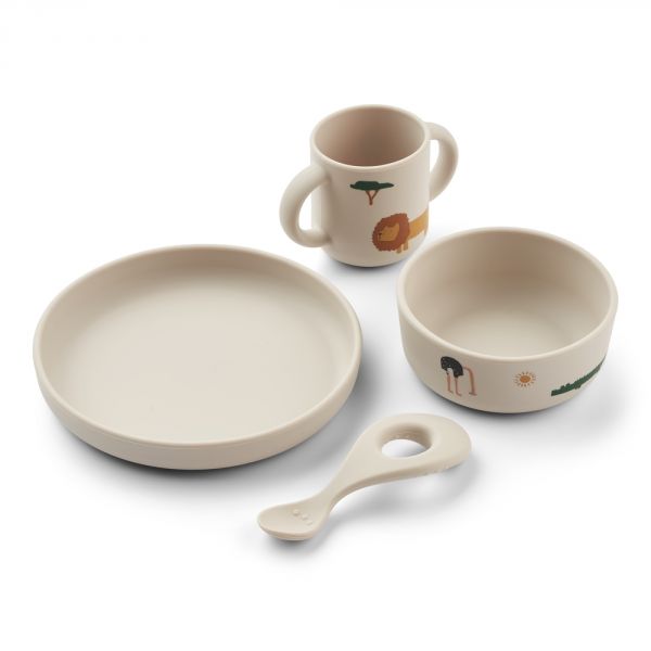 Bol d'assiette pour bébé, ensemble de vaisselle d'alimentation pour bébé,  mini set de