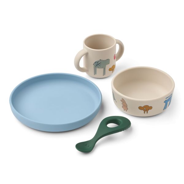 Coffret repas bébé silicone Vivi Imagine Sandy