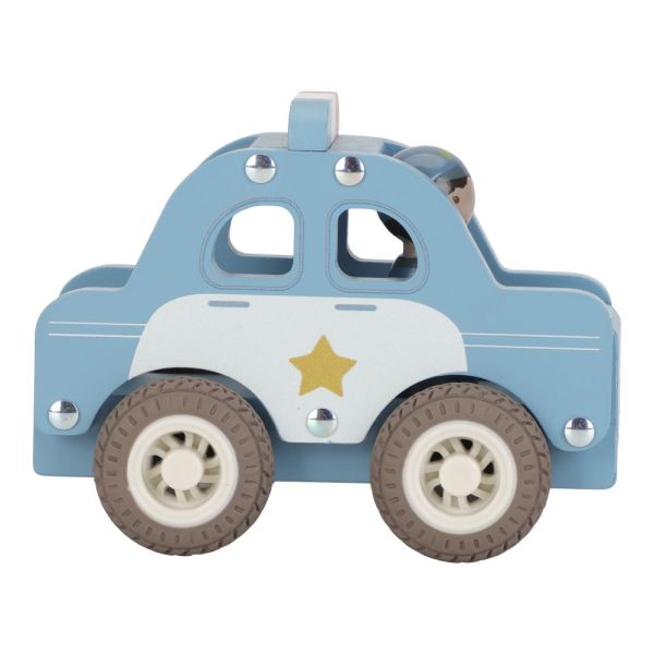 Voiture de police en bois FSC
