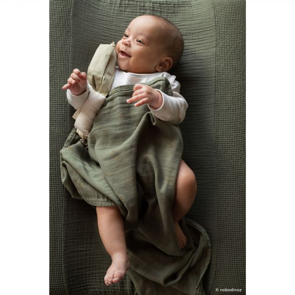 Lange bébé 70x70 cm Wabi Sabi Flore Vetiver