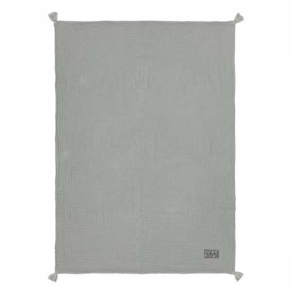 Couverture double gaze de coton Wabi Sabi Azure