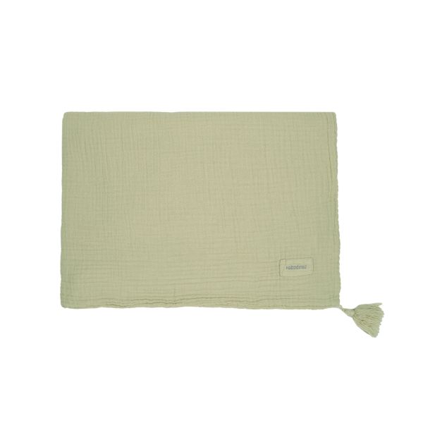 Couverture double gaze de coton Wabi Sabi Green Matcha