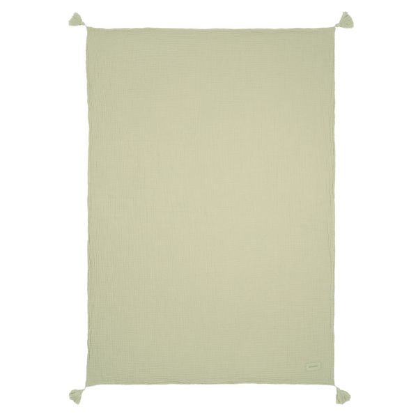 Couverture double gaze de coton Wabi Sabi Green Matcha
