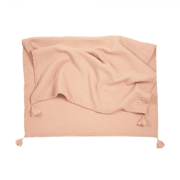 Couverture double gaze de coton Wabi Sabi Powder Pink