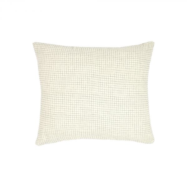 Taie d'oreiller 60x60 cm Wabi Sabi Blue Grid
