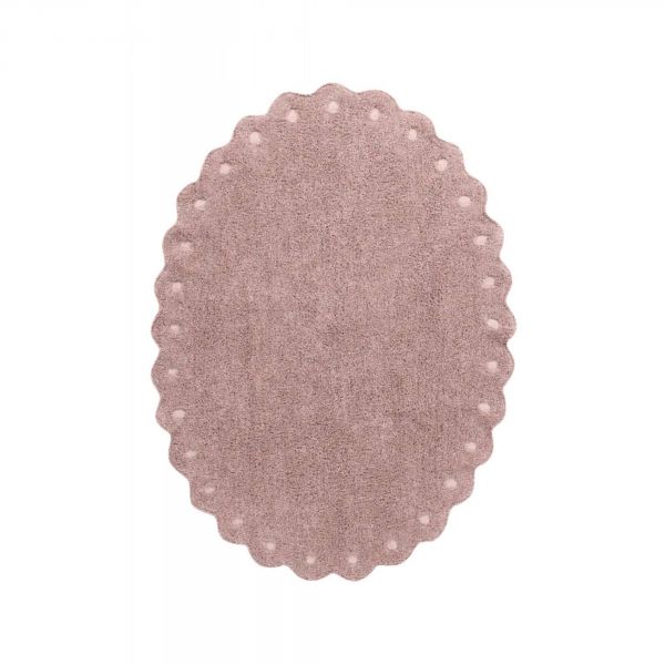 Tapis enfant 130x180 cm Pomme de pin rose