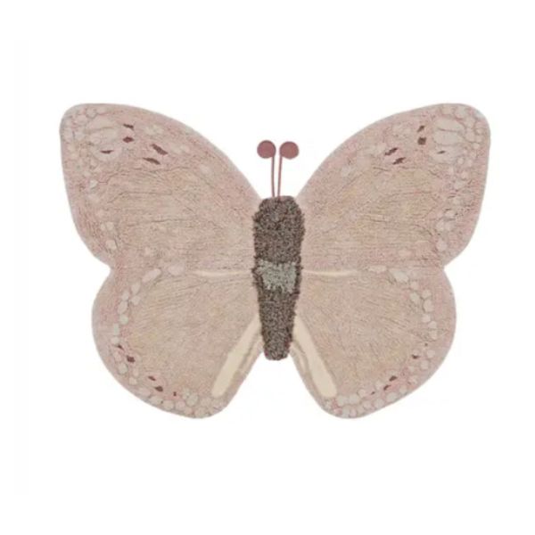 Tapis enfant 90x120cm Petit papillon