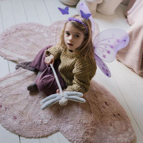 Tapis enfant 90x120cm Petit papillon