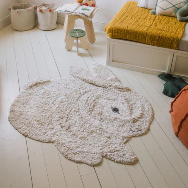 Tapis enfant 130x135cm Lapin