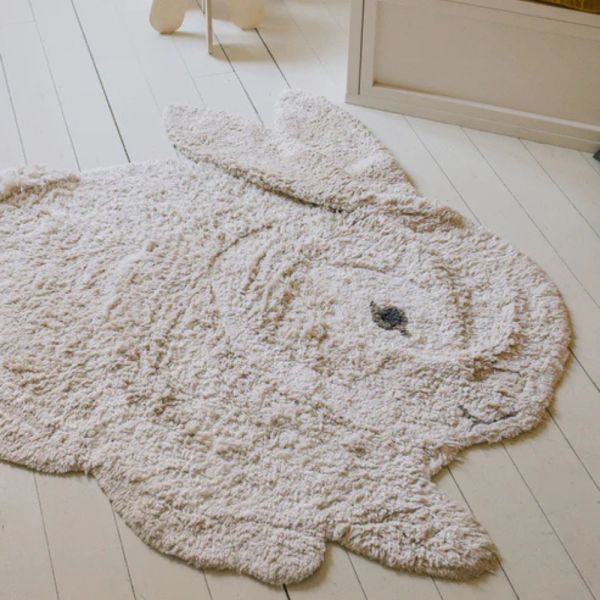 Tapis enfant 130x135cm Lapin