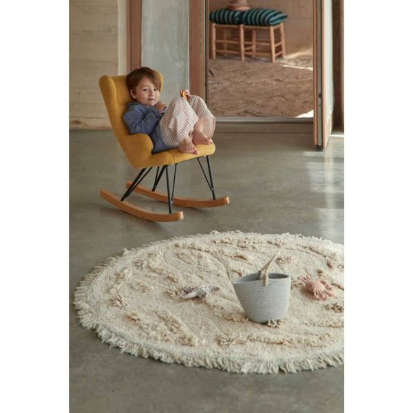 Tapis enfant rond Ø120 cm île