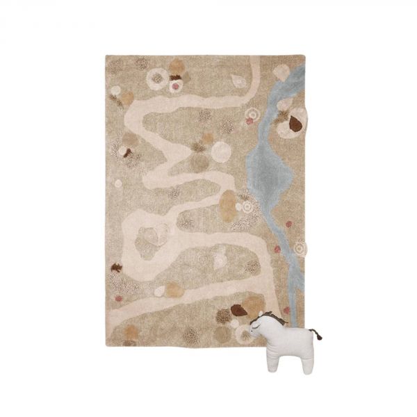 Tapis enfant 120x160 cm Chemin de la nature