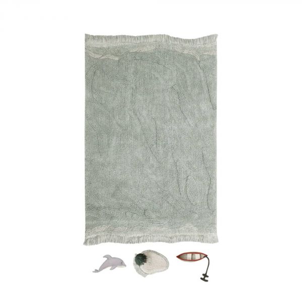 Tapis enfant 90x130 cm Vagues