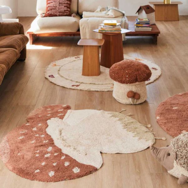 Tapis enfant 120x120 cm Champignon Boletus