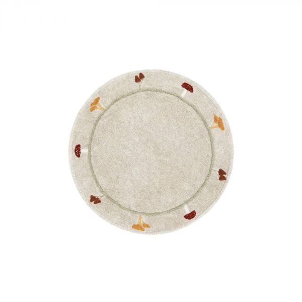 Tapis enfant rond Ø140 cm Champignons Chanterelle