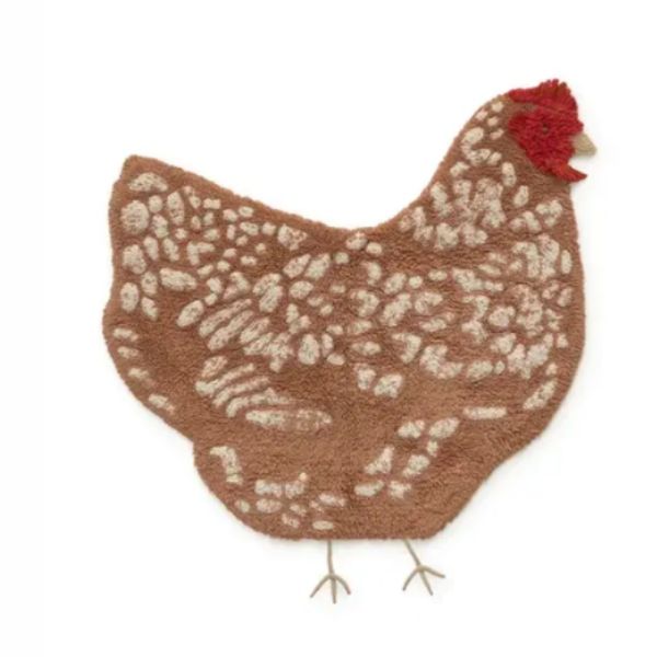 Tapis enfant 110x100 cm Poulet