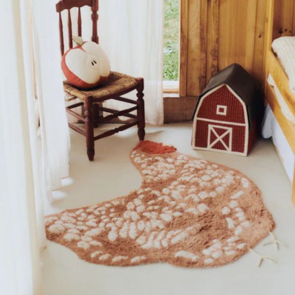 Tapis enfant 110x100 cm Poulet