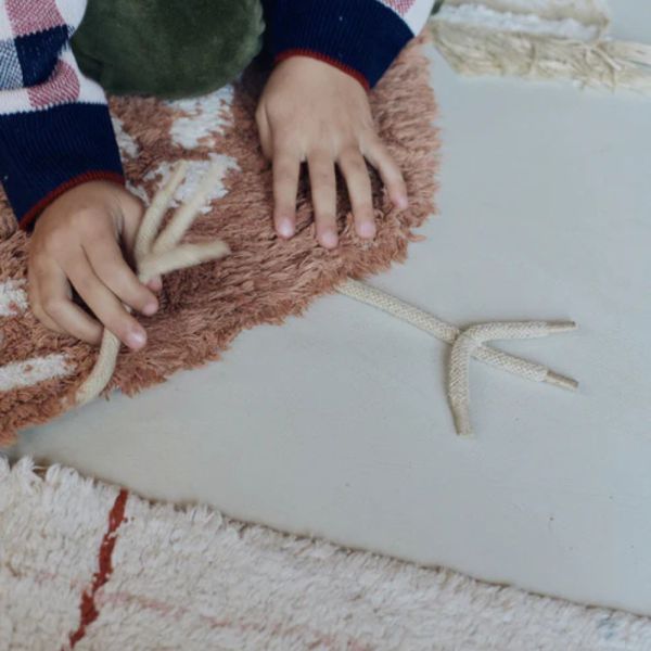 Tapis enfant 110x100 cm Poulet