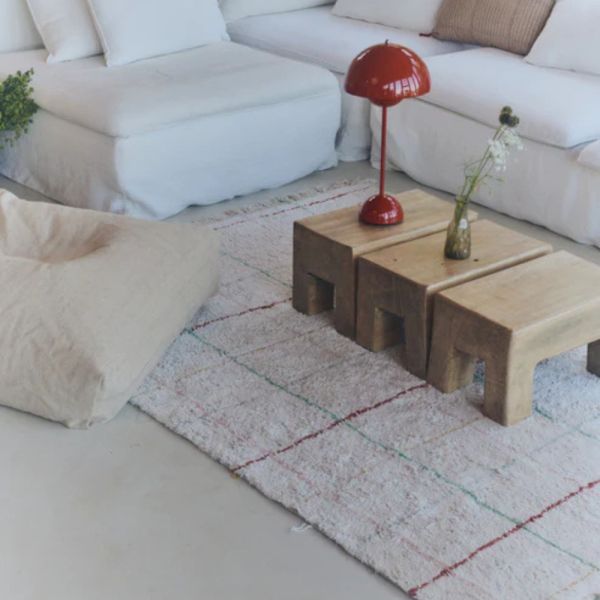 Tapis enfant 90x130 cm Lignes colorées