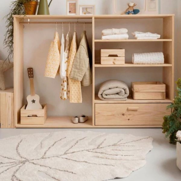 Tapis enfant 120x180 cm Feuille Monstera Natural