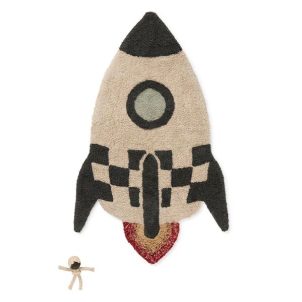 Tapis enfant 85x135 cm Fusée