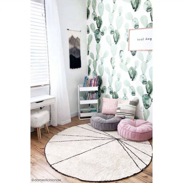 Tapis enfant rond Ø160 cm Trace beige