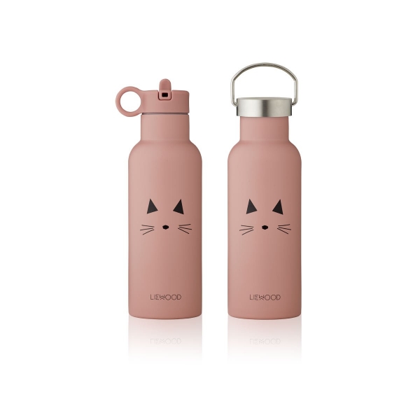 Gourde isotherme 500ml Cat Rose