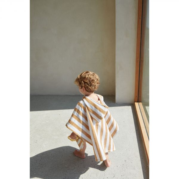 Poncho enfant Crème de la crème/Apple red 9-10 ans