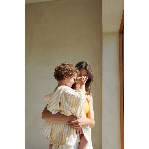 Poncho enfant Crème de la crème/Apple red 9-10 ans