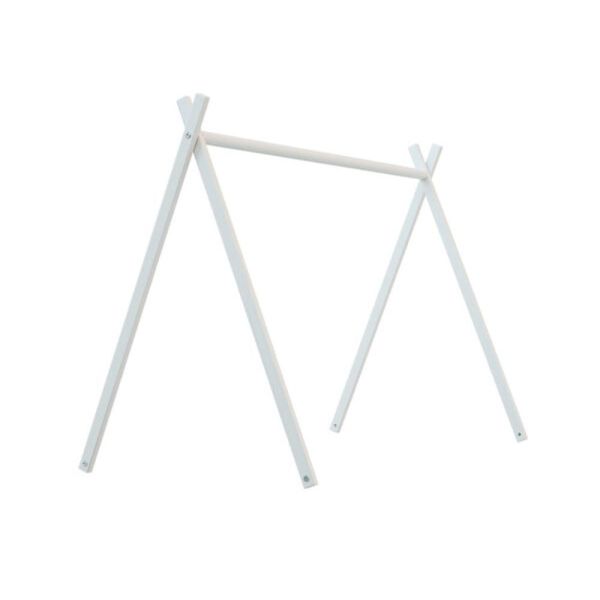 Tipi WEBABY pour lit bébé en bois 60 x 120 Blanc