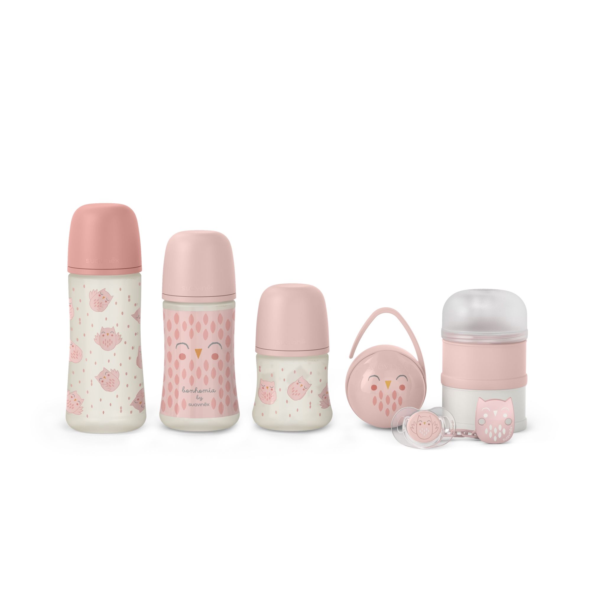 Coffret naissance welcome baby set bonhomia rose - Made in Bébé