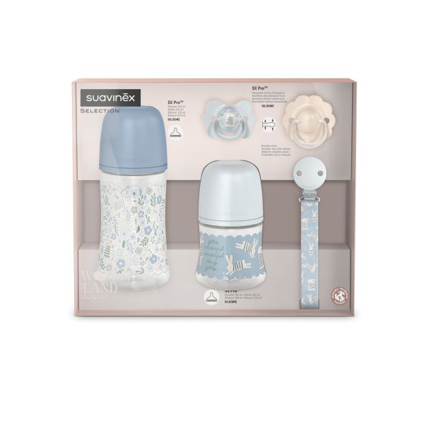 Coffret naissance bébé Welcome Baby Wonderland Bleu
