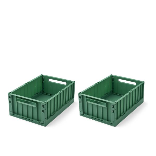 Lot de 2 boîtes de rangement Weston taille M Dusty ivy