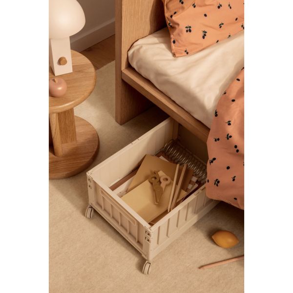 Boîte de rangement pliable avec roulettes Weston taille M Sandy