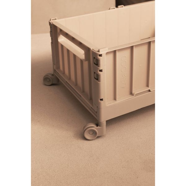 Boîte de rangement pliable avec roulettes Weston taille M Sandy