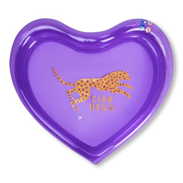 Piscine bébé Ø 150 cm Cœur violet 3 anneaux