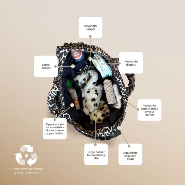 Sac à langer recyclé Savane